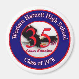 WHHS 35th Reunion Logo Magnet