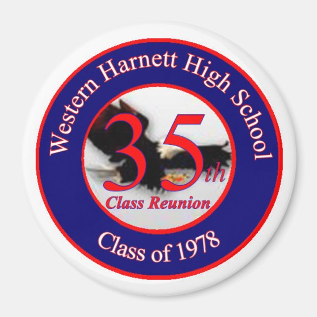 WHHS 35th Reunion Logo Magnet (Front)