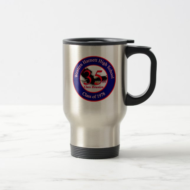 WHHS 35th Reunion Logo Travel Mug (Right)