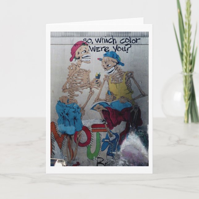 Which colour were you Greeting Card (Front)