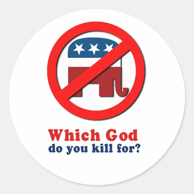 Which God do you kill for Classic Round Sticker (Front)