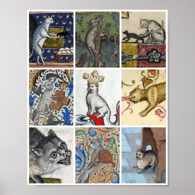 Which Mediaeval Cat Are You Today?  Poster (Front)