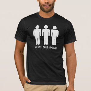WHICH ONE IS GAY - WHITE -.png T-Shirt