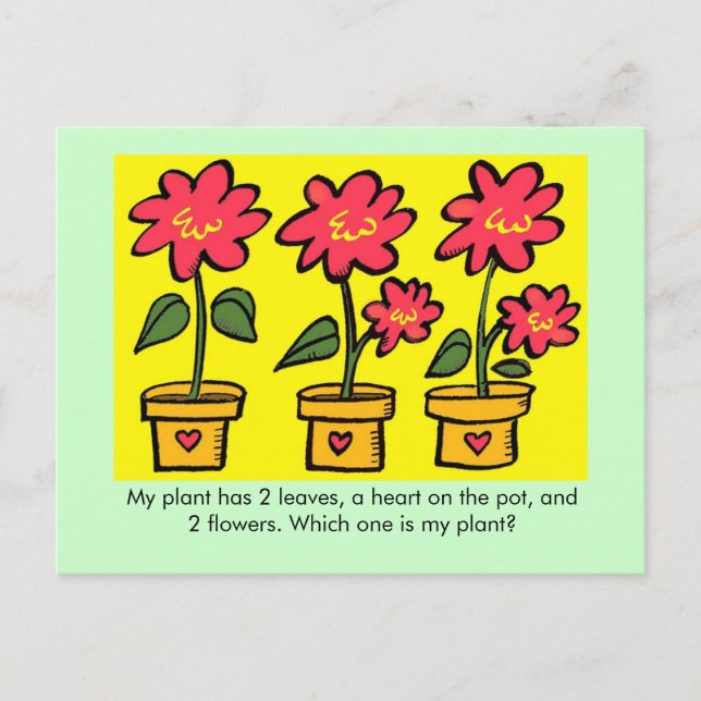Which One is My Plant? Postcard (Front)