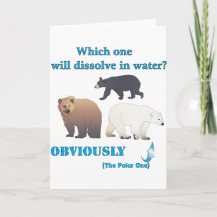 Which one will dissolve in water Polar Chemistry Card