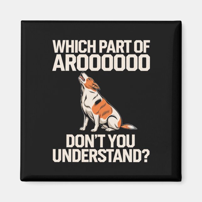 Which Part Of Aroooooo Dog Lover Beagle Dog Owners Magnet (Front)