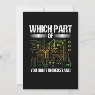 Which Part Of Electrical Engineering Gift Invitation