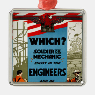 Which? Soldier or Mechanic Metal Tree Decoration