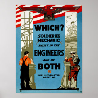 Which? Soldier or Mechanic Poster