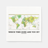 Which Time Zone Are You In? World Map