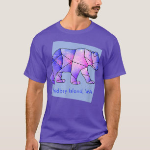 Whidbey Island Galaxy Bear Abstract Geometrical An T-Shirt