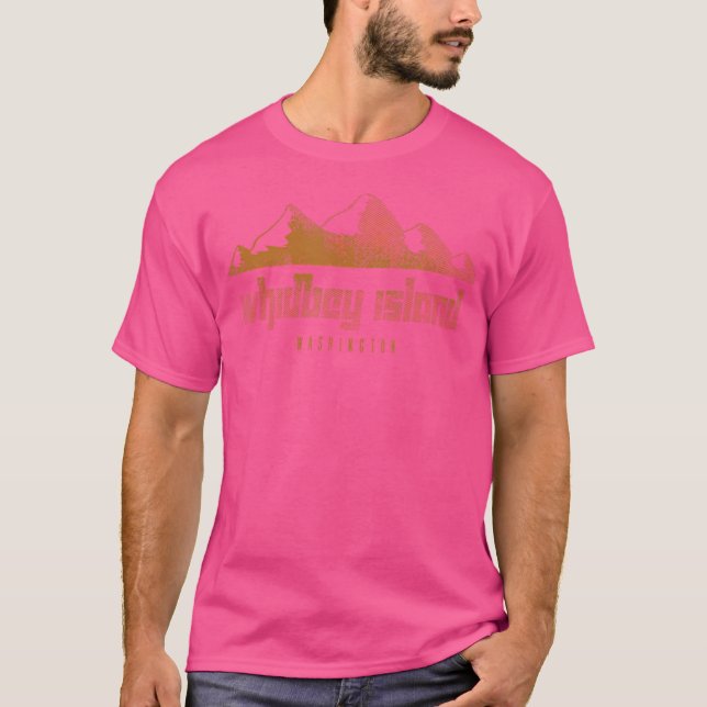 Whidbey Island Mountains Washington Hiking Outdoor T-Shirt (Front)