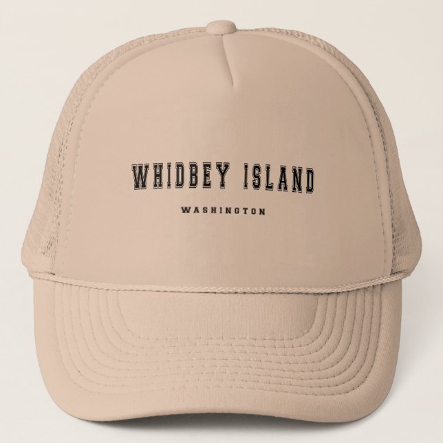 Whidbey Island Washington Trucker Hat (Front)