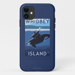Whidbey Island, WashingtonOrca and Calf Case-Mate iPhone Case