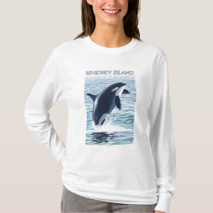 Whidbey Island, WashingtonOrca Jumping T-Shirt