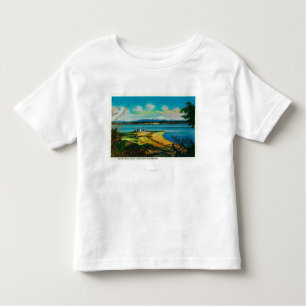 Whidby Island and Mt. Baker from Port Townsend Toddler T-Shirt