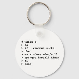 while : do key ring