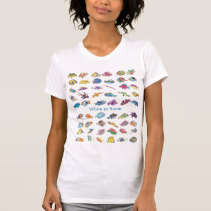 Whim To Swim Cartoon Fish T-Shirt