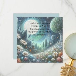 Whimical Night & Quote Thank You Card