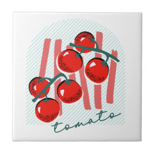 Whimiscal Italy Tomatoes Pattern Tile