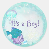 Whimsey Aquarium 2 Folk Art ITS A BOY GIRL