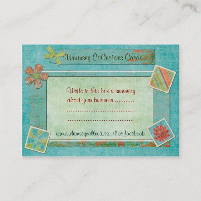 Whimsey Collectives For Web Business Card (Front)