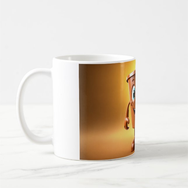Whimsical 3D Character Coffee Mug – Start Your Day (Left)