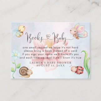 Whimsical A Little Love Bug Rainbow Books For Baby Enclosure Card