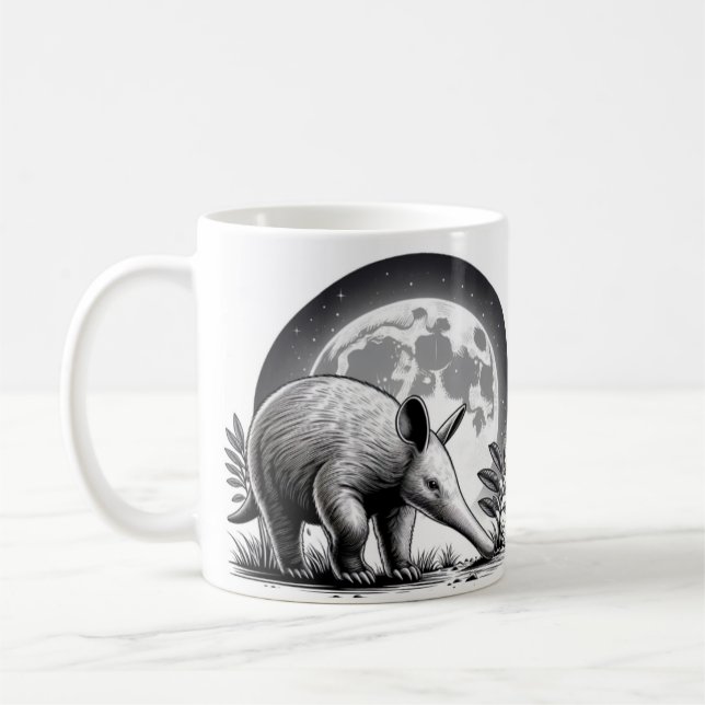 Whimsical Aardvark Mug for Animal Lovers (Left)