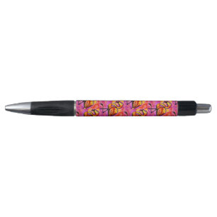 Whimsical Abstract Flamingo Pink Orange