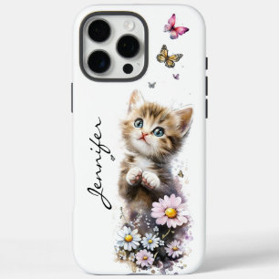 Whimsical Adorable Cute Kitten iPhone / iPad case