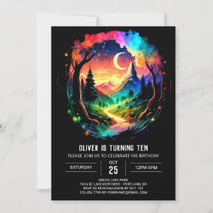 Whimsical Adventure Awaits Cottagecore Birthday Invitation