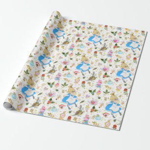 Whimsical Alice's Adventures in Wonderfland Party  Wrapping Paper