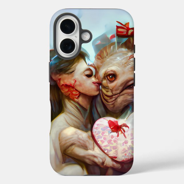 Whimsical Alien Romance Case-Mate iPhone Case (Back)