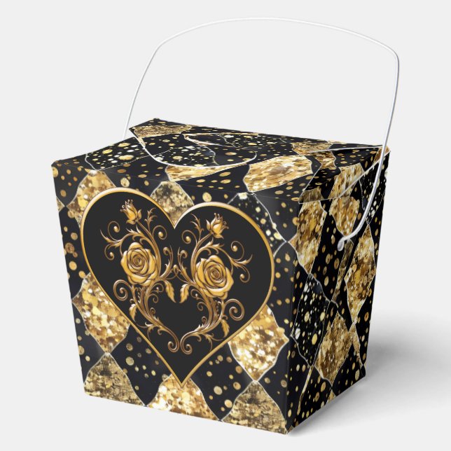 Whimsical  and Elegant Goth  Favour Box (Front)
