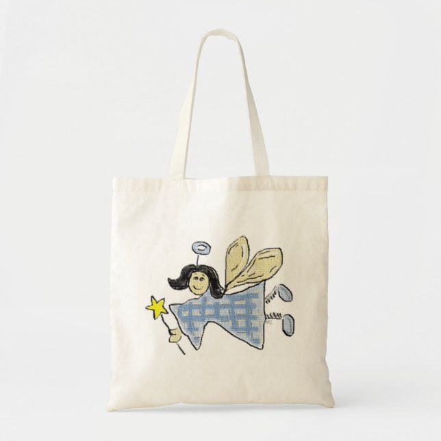 Whimsical Angel Angels Animated Tote Bag (Front)