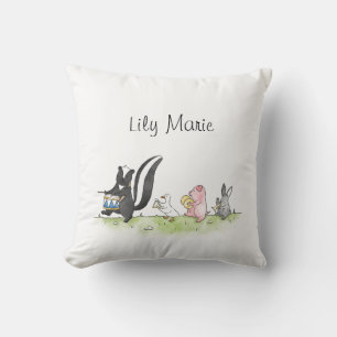 Whimsical Animals Marching Band Personalised Cushion