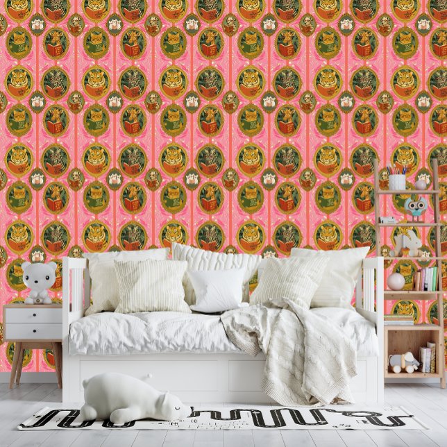 Whimsical animals reading books  wallpaper (Creator Uploaded)