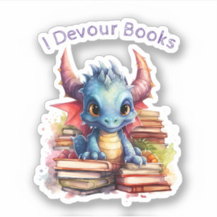  *~* Whimsical AP88 Dragon READING devouring BOOK