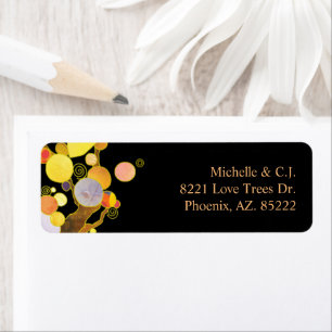 Whimsical Art Nouveau Trees Wedding