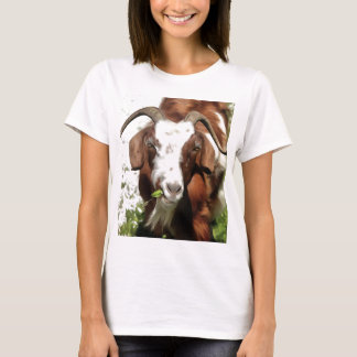 Whimsical Artistic Portrait Of A Goat Grazing T-Shirt