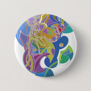 Whimsical Artwork 6 Cm Round Badge