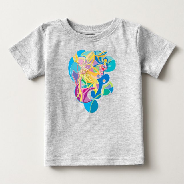 Whimsical Artwork Baby T-Shirt (Front)