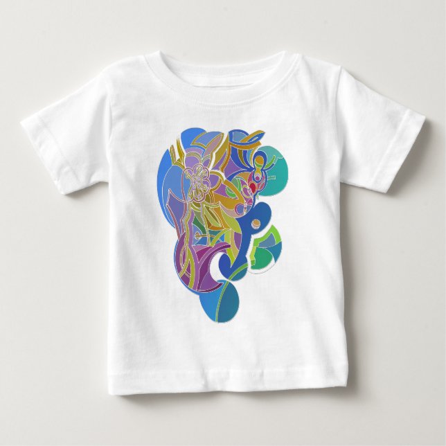 Whimsical Artwork Baby T-Shirt (Front)