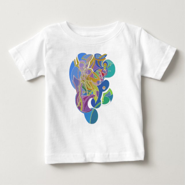 Whimsical Artwork Baby T-Shirt (Front)