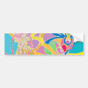 Whimsical Artwork Bumper Sticker