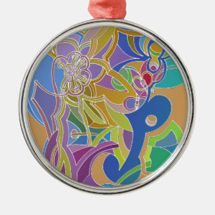 Whimsical Artwork Metal Tree Decoration