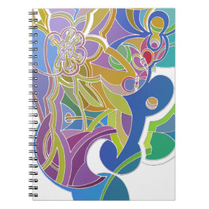 Whimsical Artwork Spiral Notebook