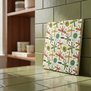 Whimsical Atomic Era Seamless Pattern #7 ID1224 Tile