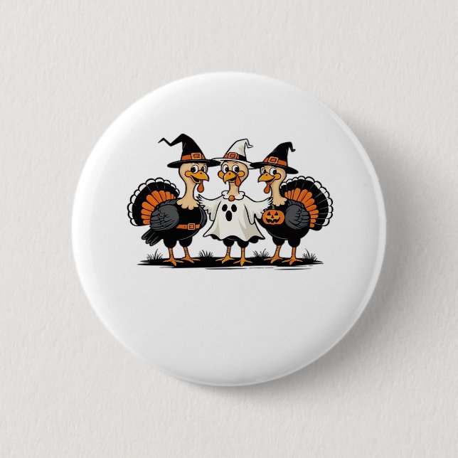 Whimsical Autumn Patchwork Pumpkin  Cosy Fall Flor 6 Cm Round Badge (Front)